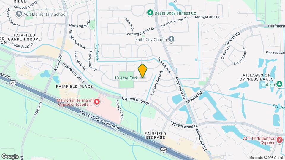 14526 Chestnut Falls Dr Map and Location Details