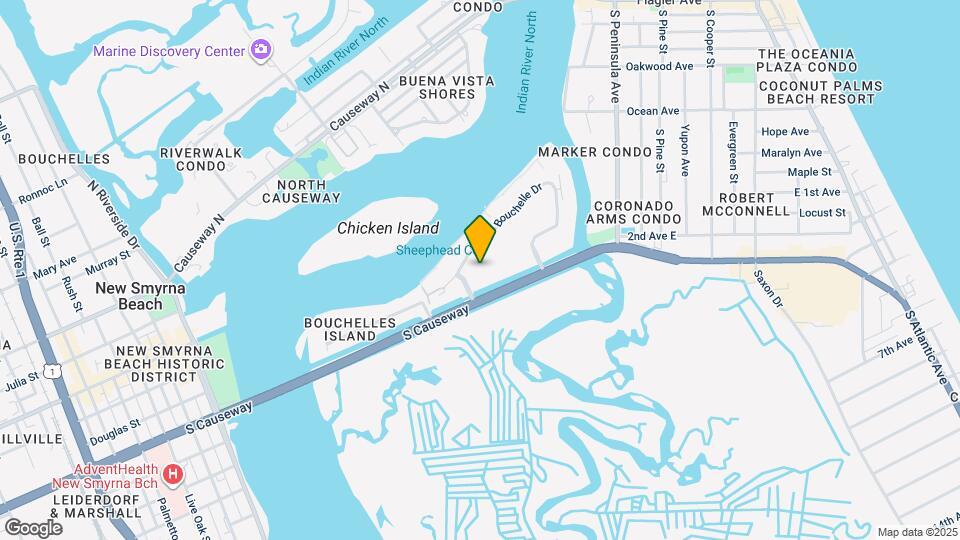 400 Bouchelle Dr, Unit New Smyrna Beach condo Map and Location Details