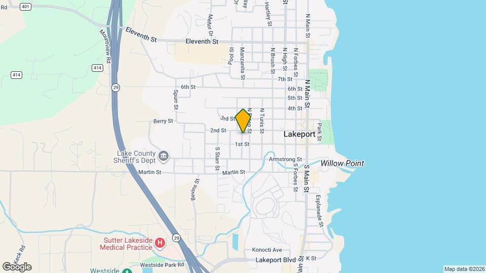 140 N Lakeview St Map and Location Details