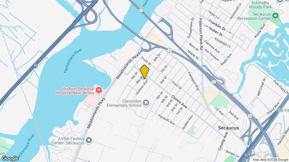 733 Hudson Ave Map and Location Details