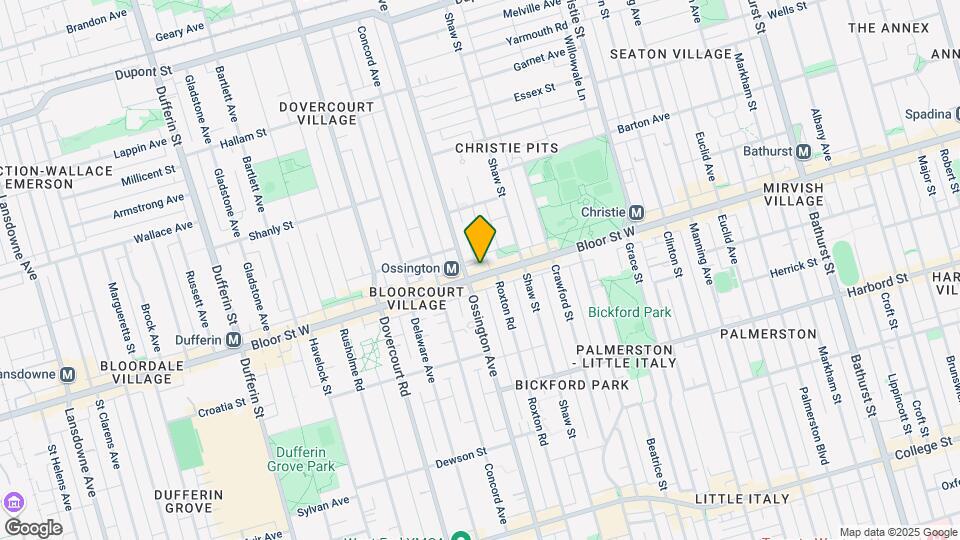 876-876 Bloor St W Map and Location Details