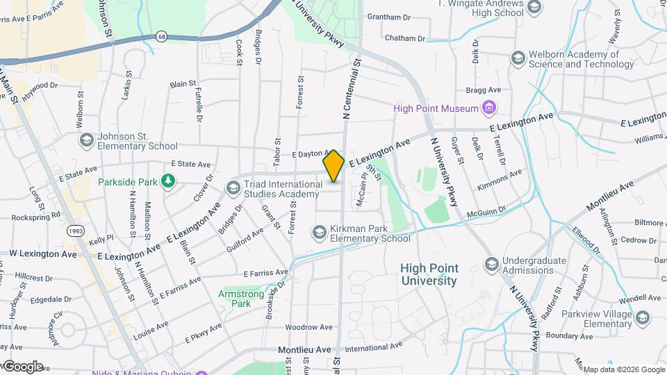 923 Rosewood Pl Map and Location Details