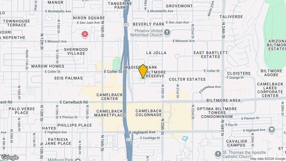 5118 N 18th Pl Map and Location Details