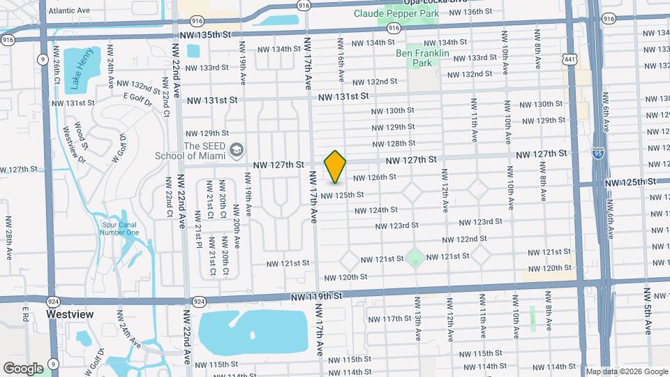 1629 NW 125th St Map and Location Details