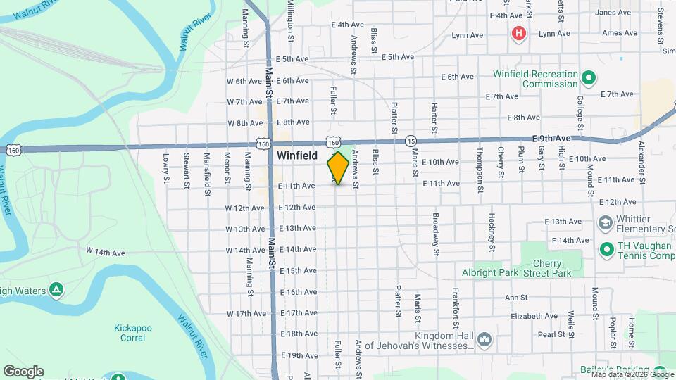 403 E 11th Ave Map and Location Details