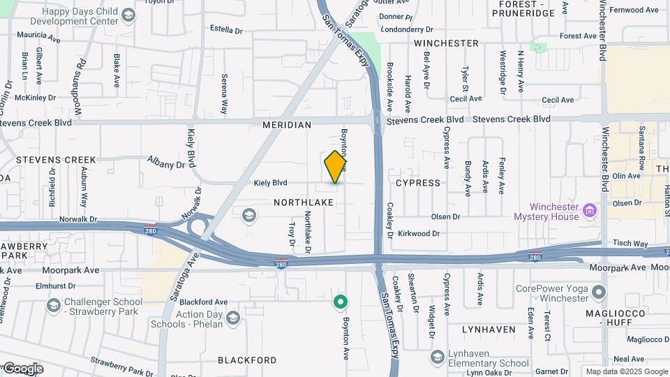 583 Kiely Blvd Map and Location Details