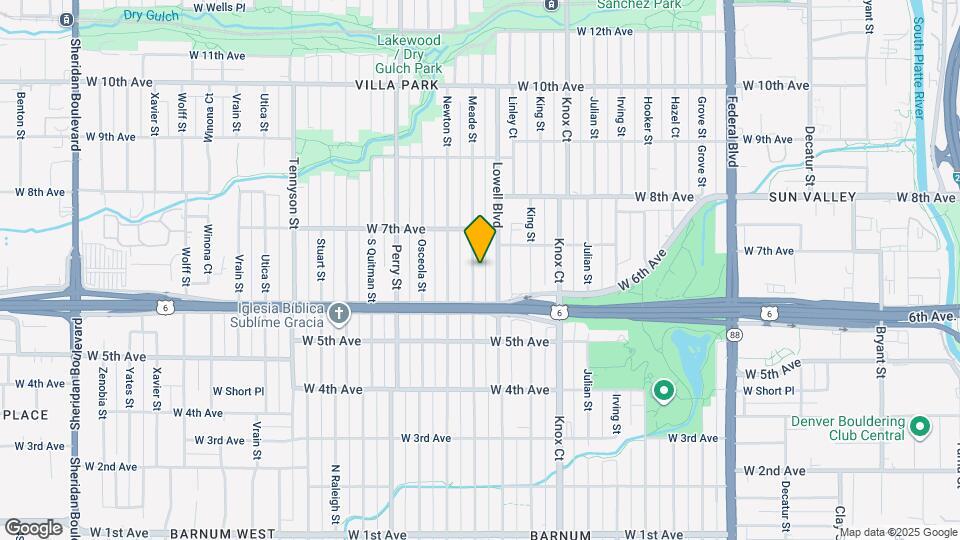634 Meade St Map and Location Details