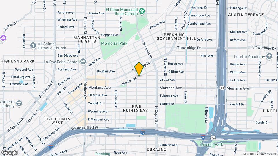 3400 Hueco Ave Mapa y Detalles de la Ubicación