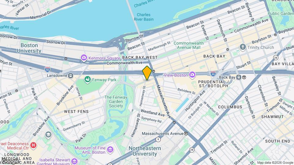 1120 Boylston St Mapa y Detalles de la Ubicación