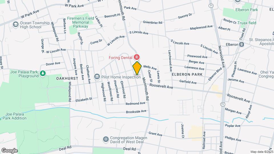 209 Oakhurst Rd Map and Location Details