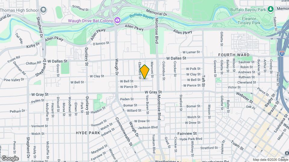 1209 W Bell St Map and Location Details