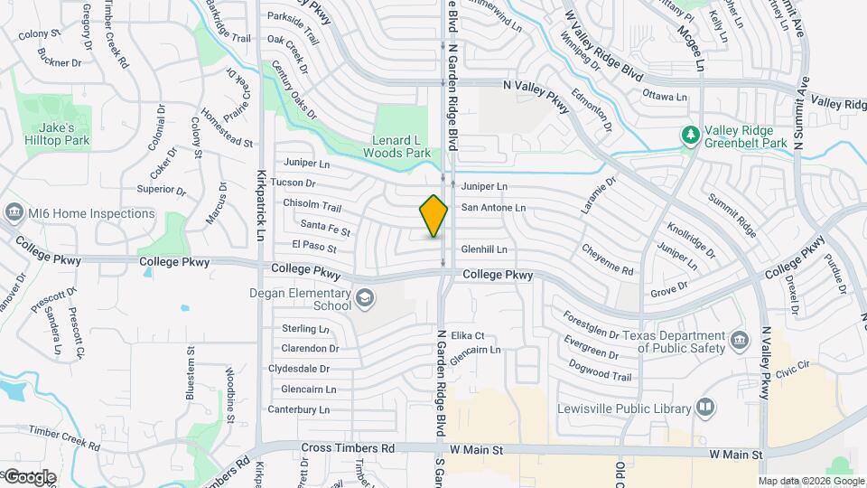 1607 Glenhill Ln Map and Location Details