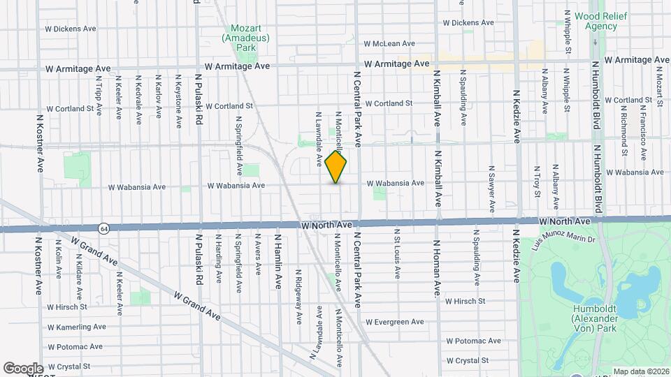 1658 N Monticello Ave, Unit 2 Mapa y Detalles de la Ubicación