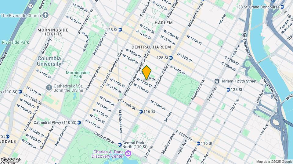 121 W 120th St Map and Location Details