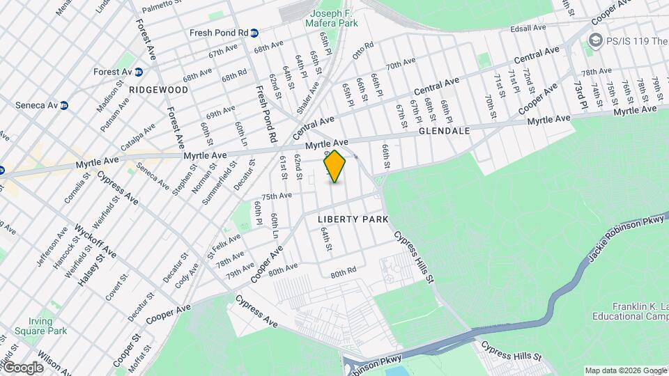 74-47 64th Pl Mapa y Detalles de la Ubicación