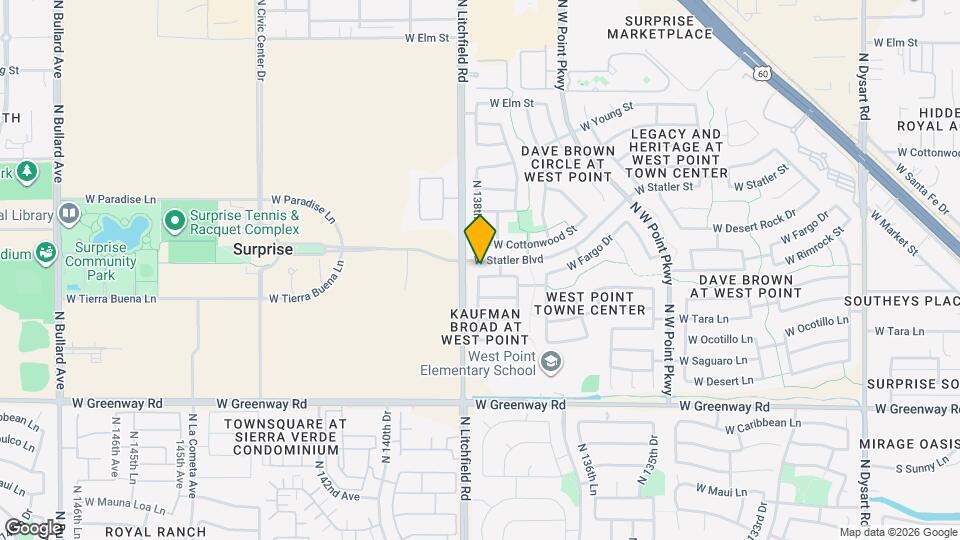 13862 W Fargo Dr Map and Location Details