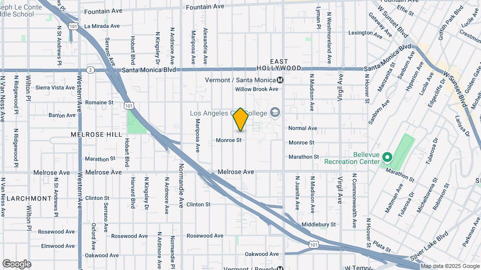 811 N Heliotrope Dr Mapa y Detalles de la Ubicación