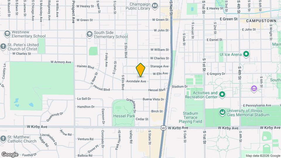 312 Avondale Ave Mapa y Detalles de la Ubicación