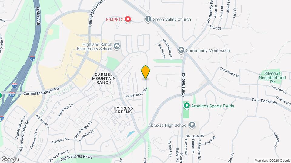 14624 Carmel Ridge Rd Map and Location Details