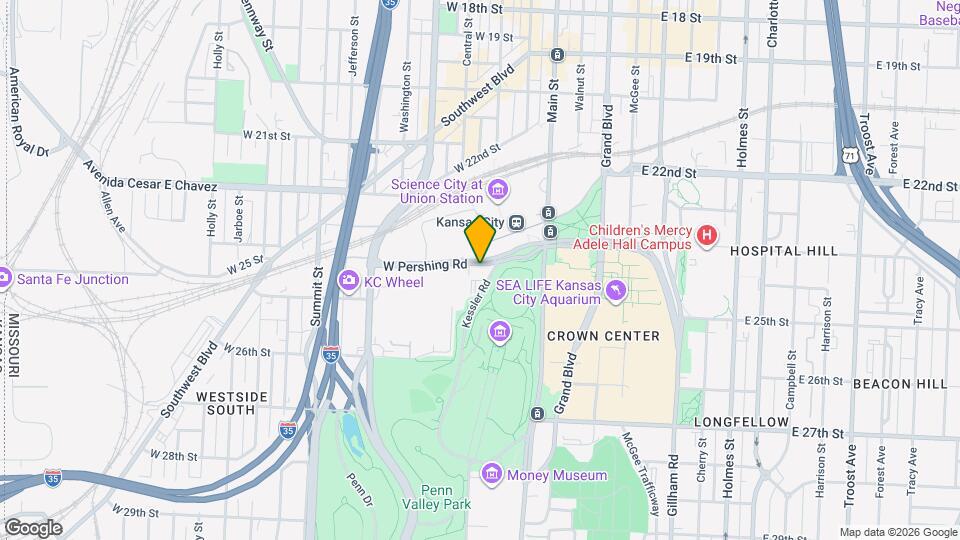 217 W Pershing Rd Map and Location Details