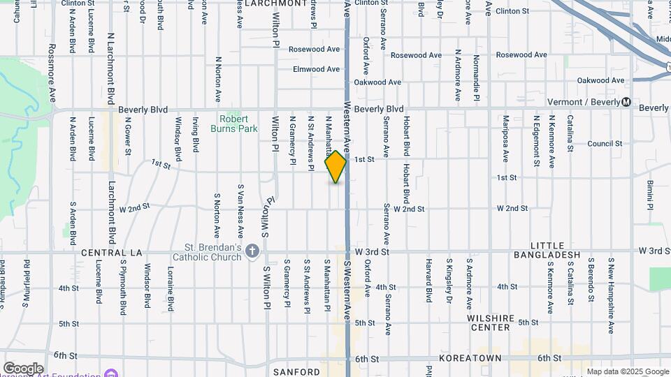 126 S Manhattan Pl Map and Location Details