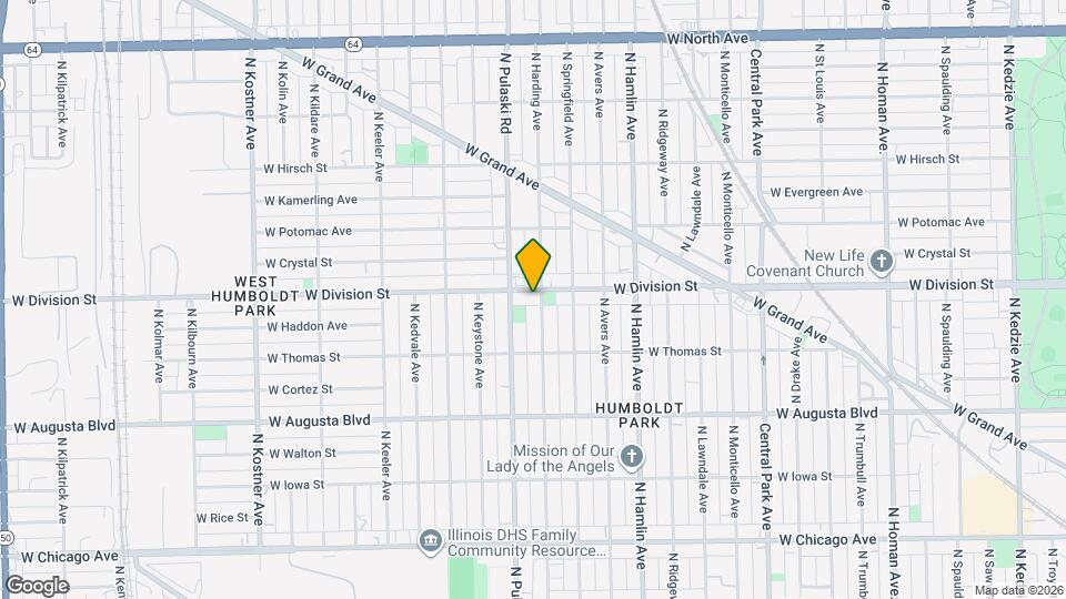 1160 N Harding Ave Map and Location Details