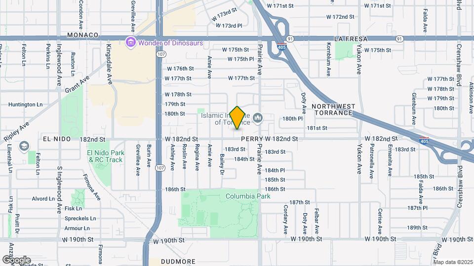 4105 W 182nd St Map and Location Details