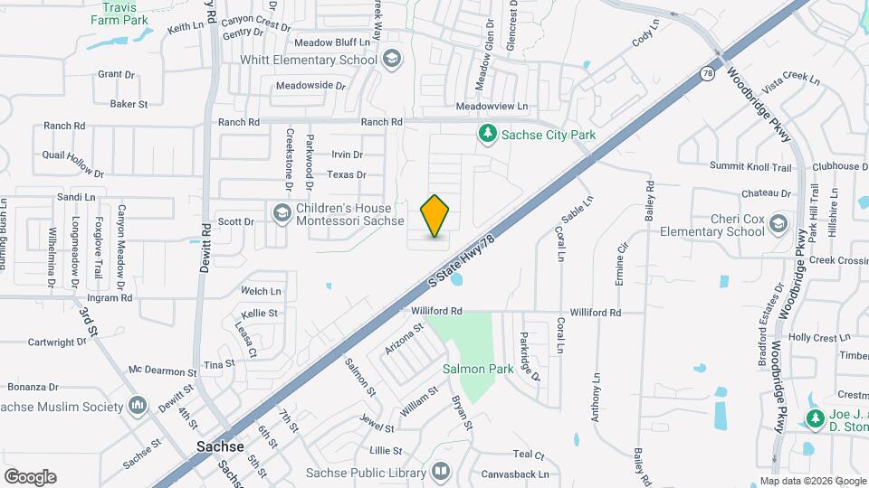 4109 Hackney Springs Ln Map and Location Details