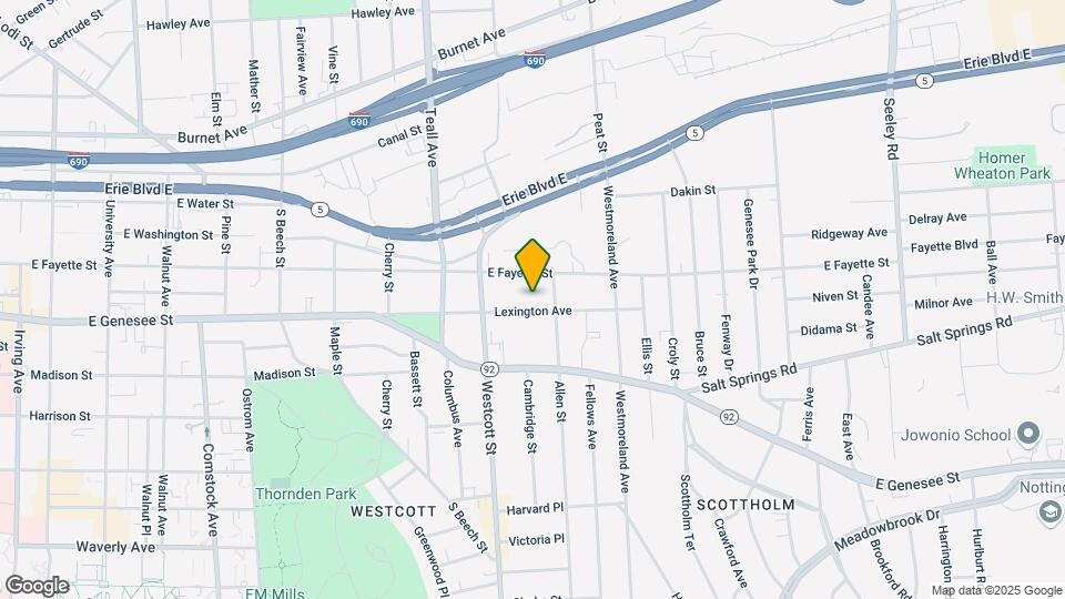 323 Lexington Ave, Unit 1 Map and Location Details