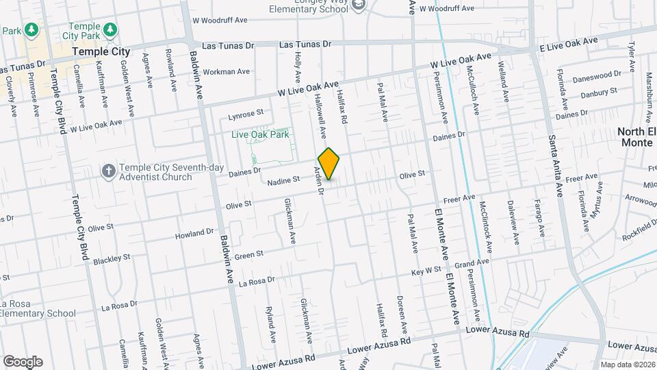 10317 Olive St Map and Location Details