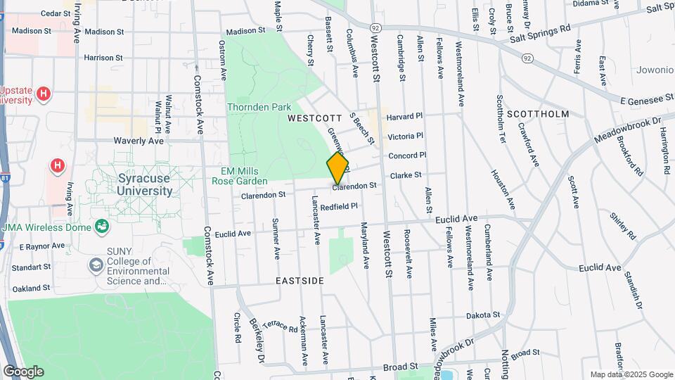 544 Clarendon St Map and Location Details
