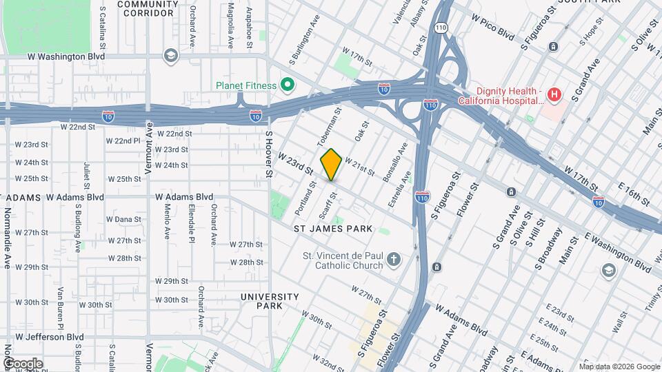 2301 Scarff St Map and Location Details