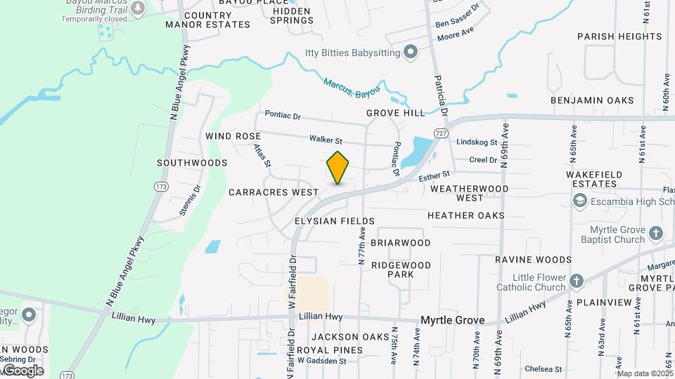 7706 W Fairfield Dr Map and Location Details