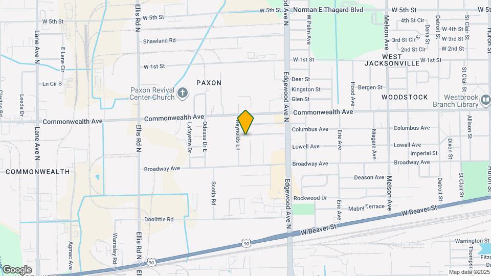 5160 Columbus Ave Map and Location Details