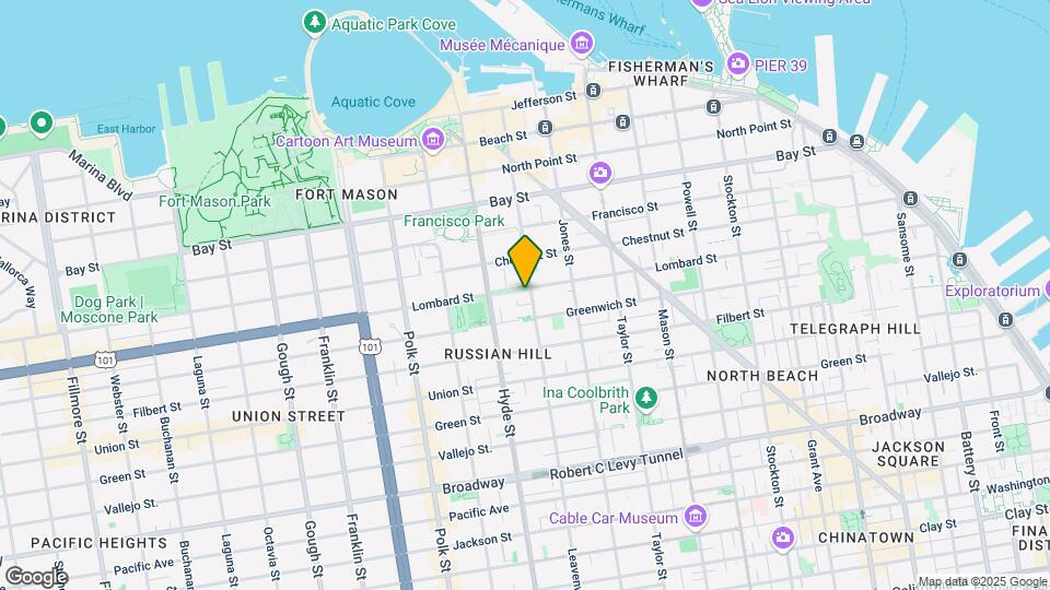 1001 Lombard St Map and Location Details