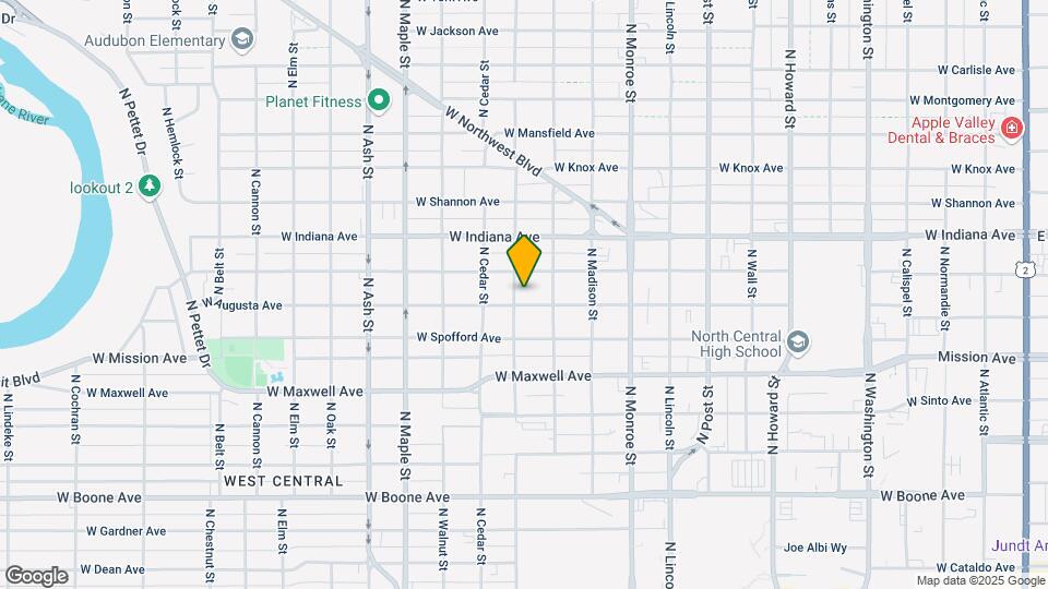 1222 W Augusta Ave Mapa y Detalles de la Ubicación