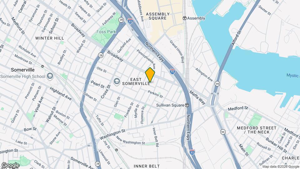 13 Arlington St, Unit 3B Map and Location Details