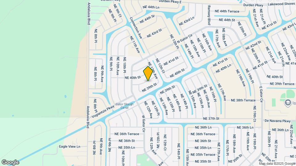 1118 NE 39th Terrace Map and Location Details