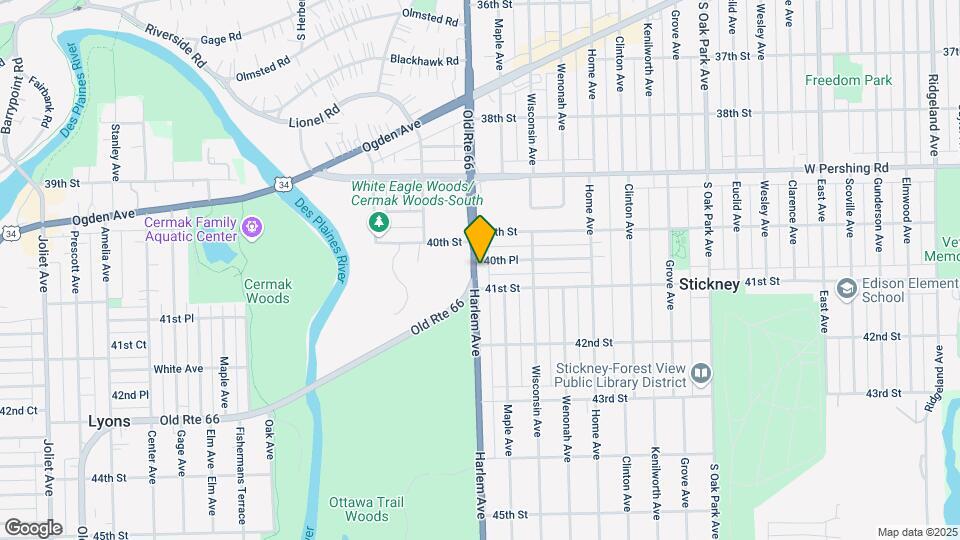 4029 Harlem Ave Map and Location Details