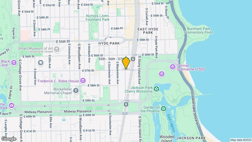 5704 S Harper Ave, Unit 309 Map and Location Details