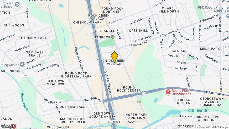1605 Onion Creek Village Dr Map and Location Details