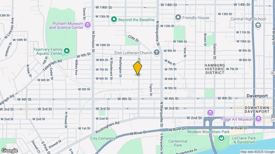 604 Fillmore St Map and Location Details