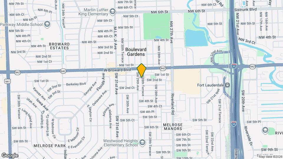 121 SW 28th Terrace Map and Location Details