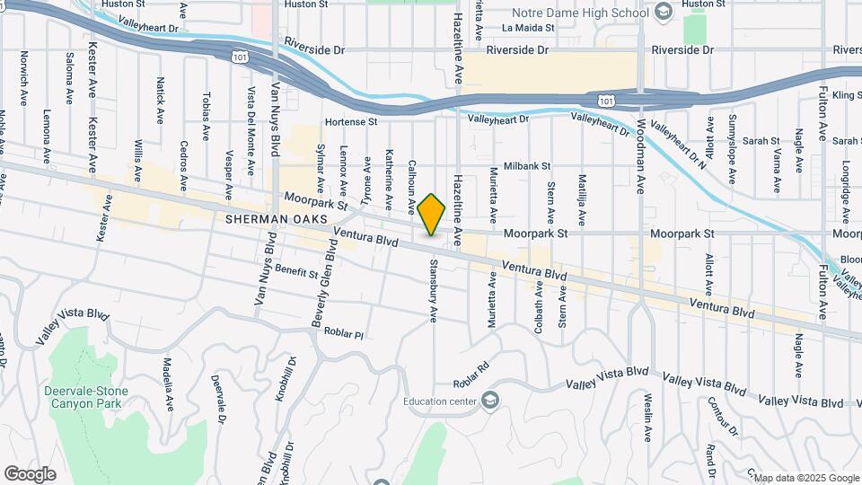 Metro Art Sherman Oaks Luxury Living Mapa y Detalles de la Ubicación