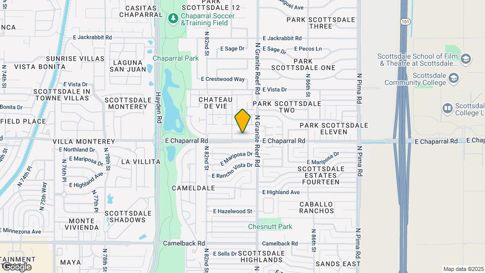 8320 E Chaparral Rd Map and Location Details