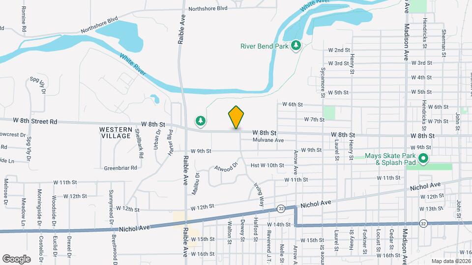 2111 W 8th St Map and Location Details