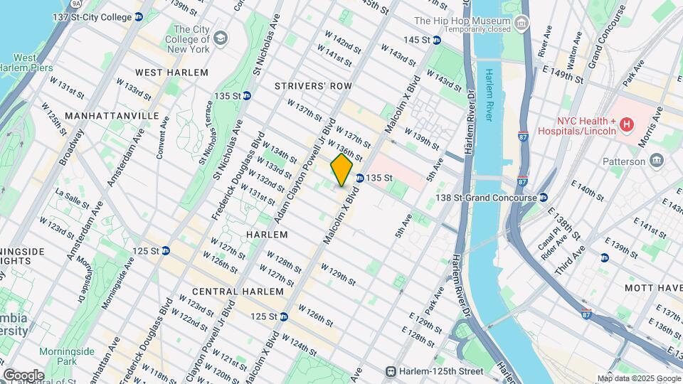 102 W 134th St Map and Location Details