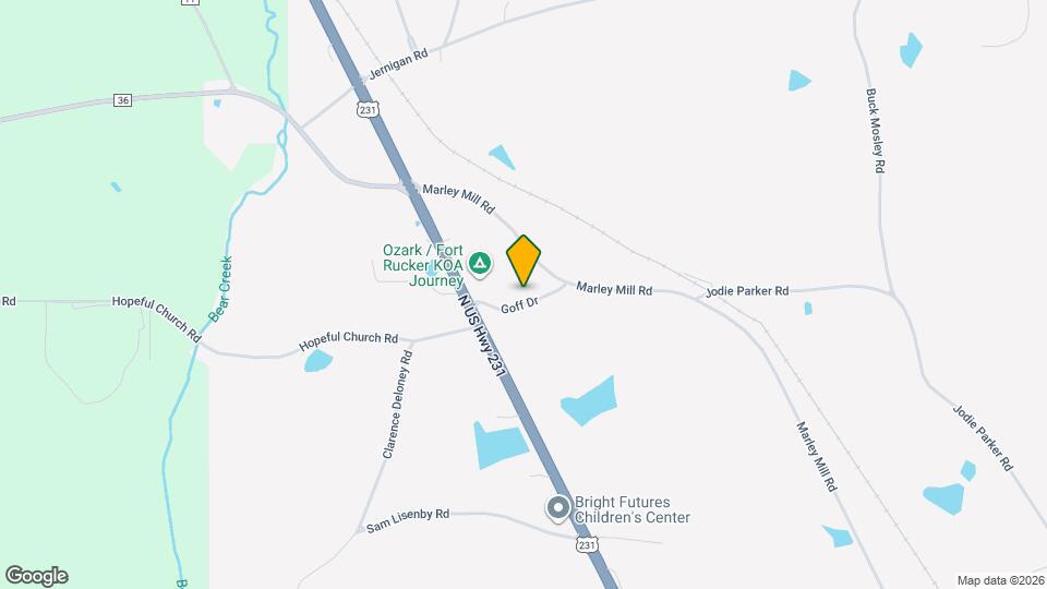 206 Goff Dr Map and Location Details