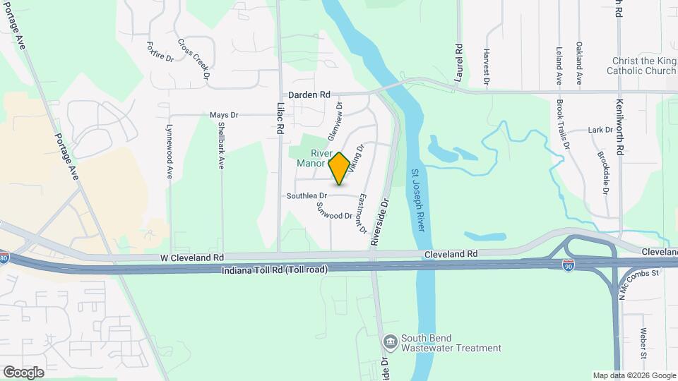 1333 Southlea Dr Map and Location Details