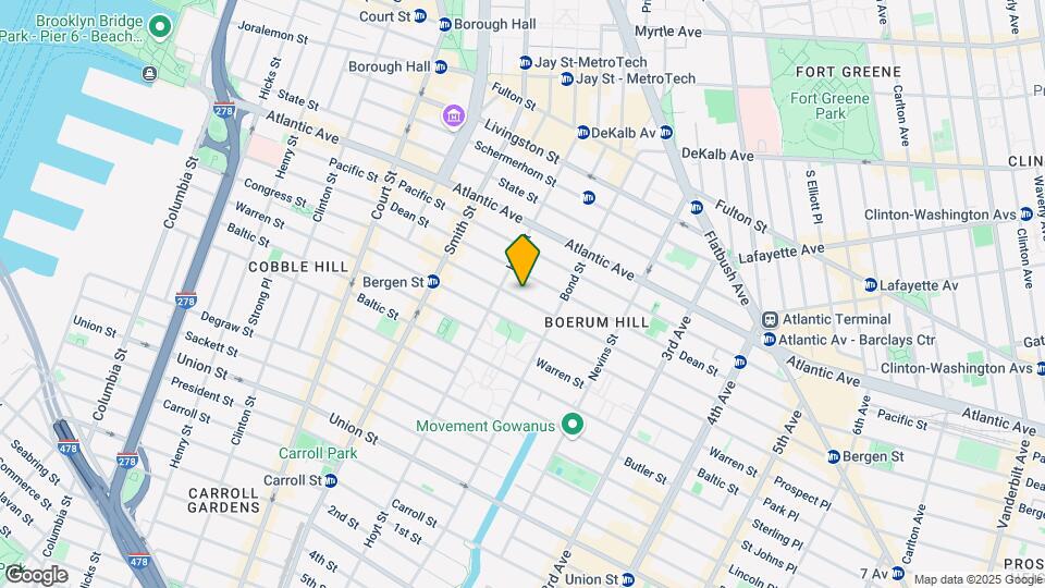 155 Bergen St Mapa y Detalles de la Ubicación